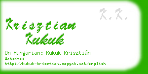 krisztian kukuk business card